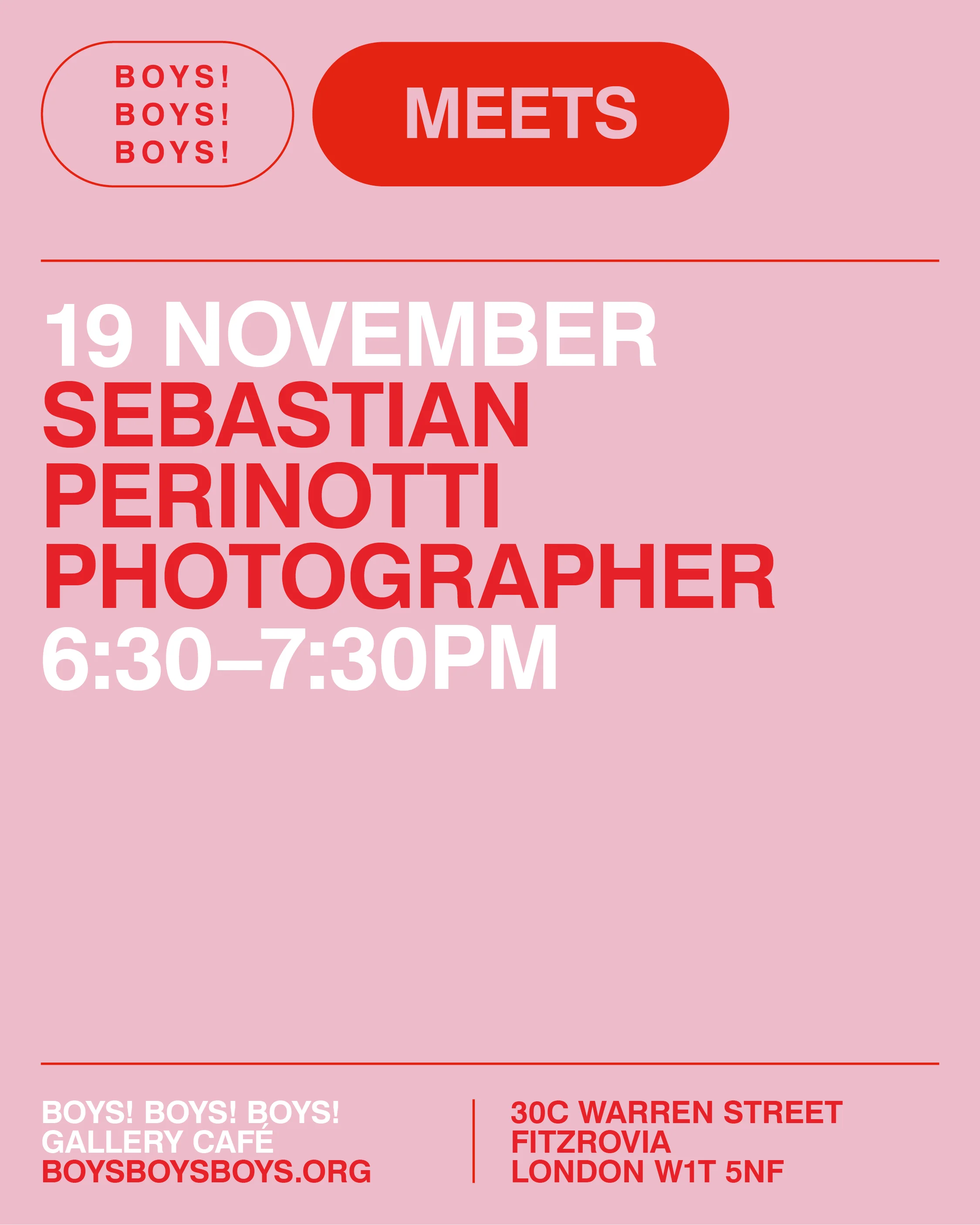 19 November - Sebastian Perinotti, Photographer