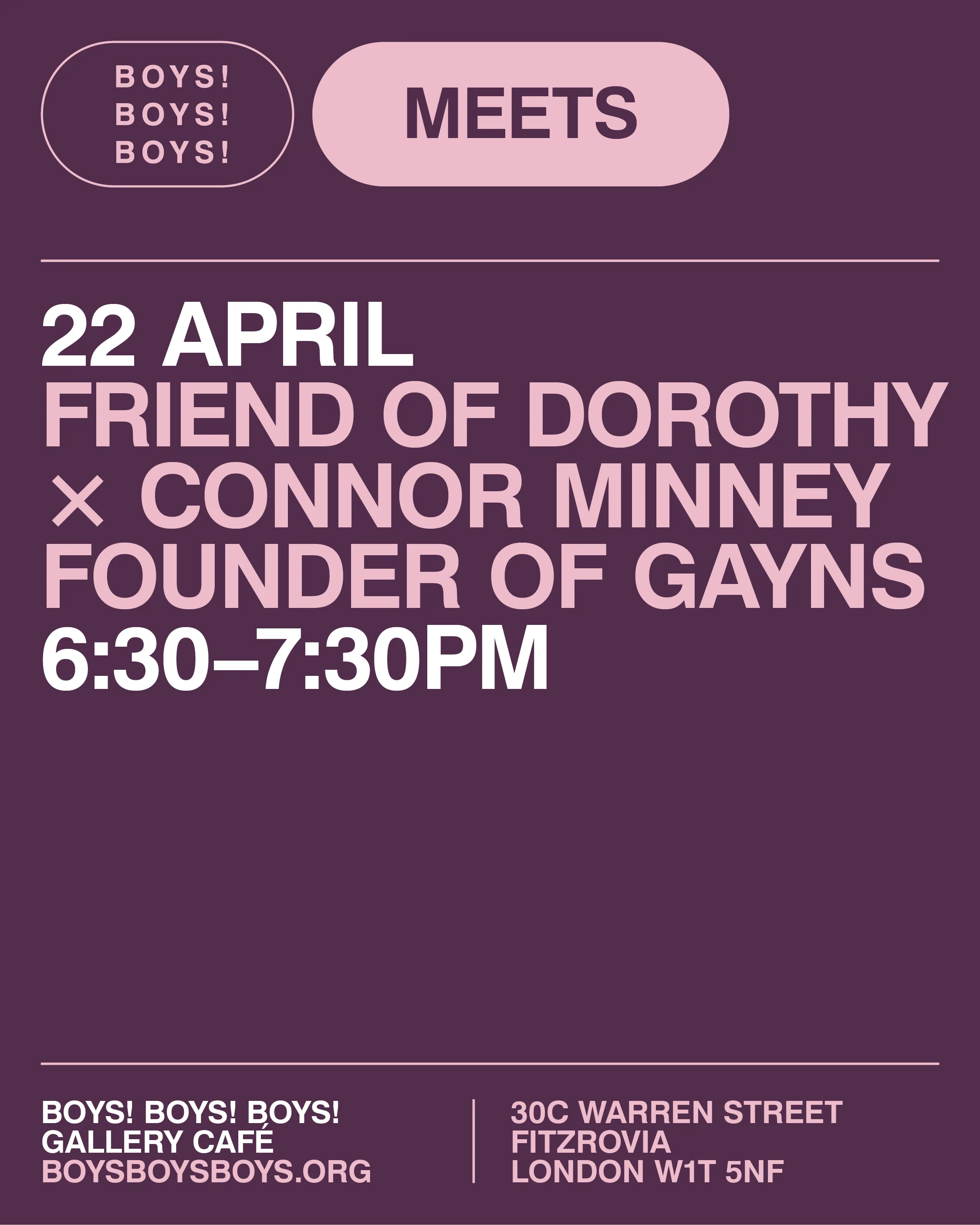 22 April - Connor Minney, Founder of Gayns