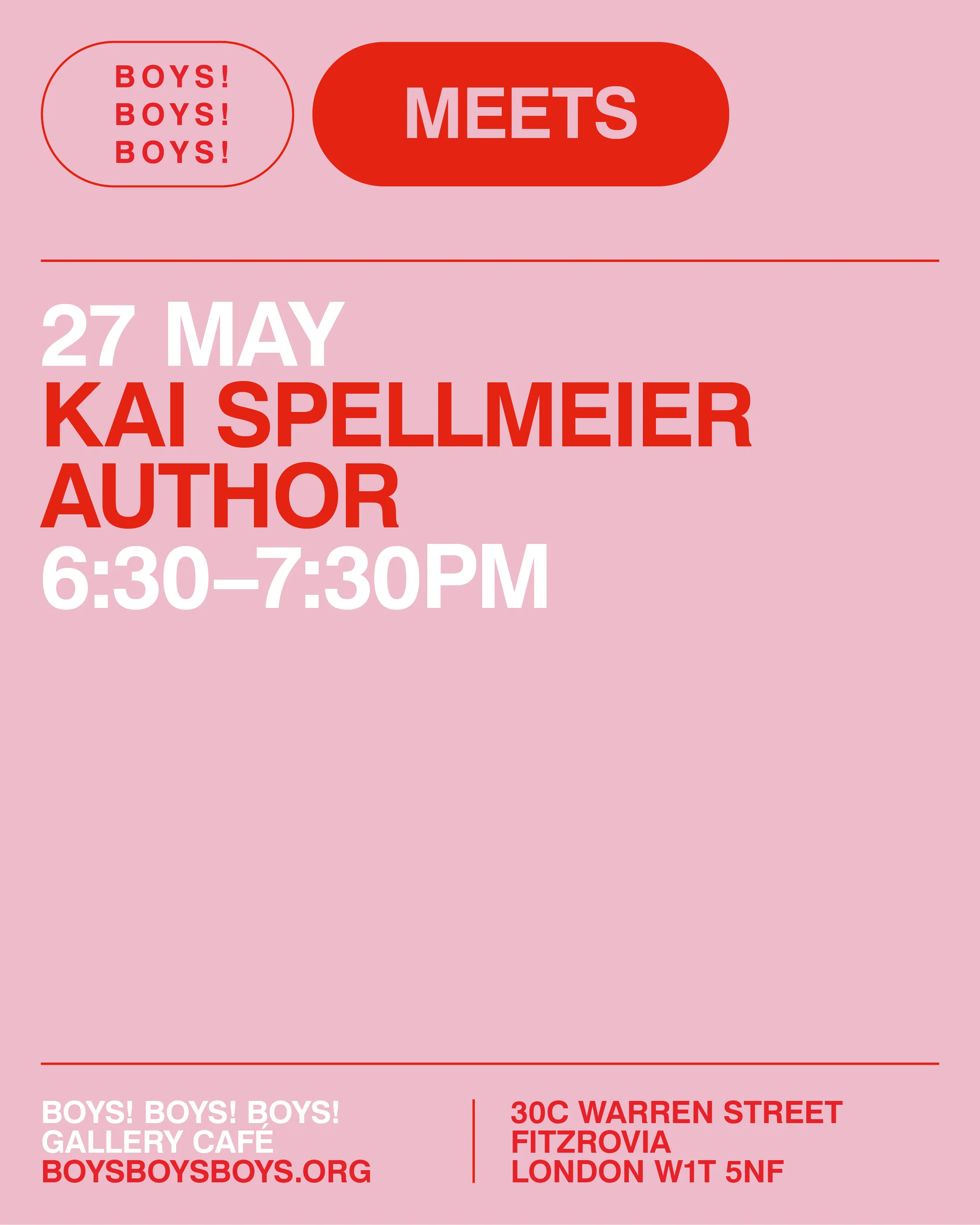 27 May - Kai Spellmeier, Author