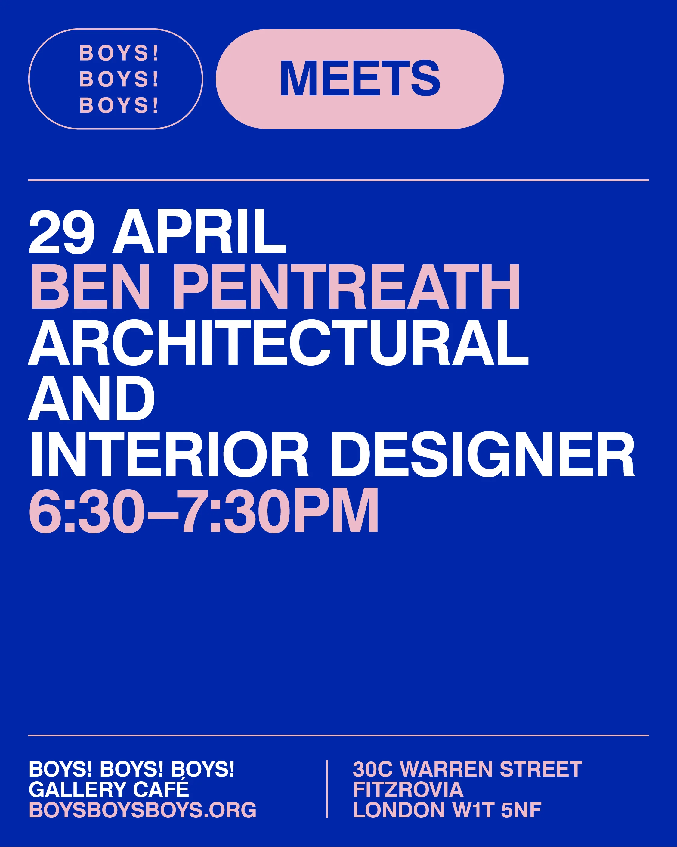 29 April - Ben Pentreath, Architectural & Interior Designer