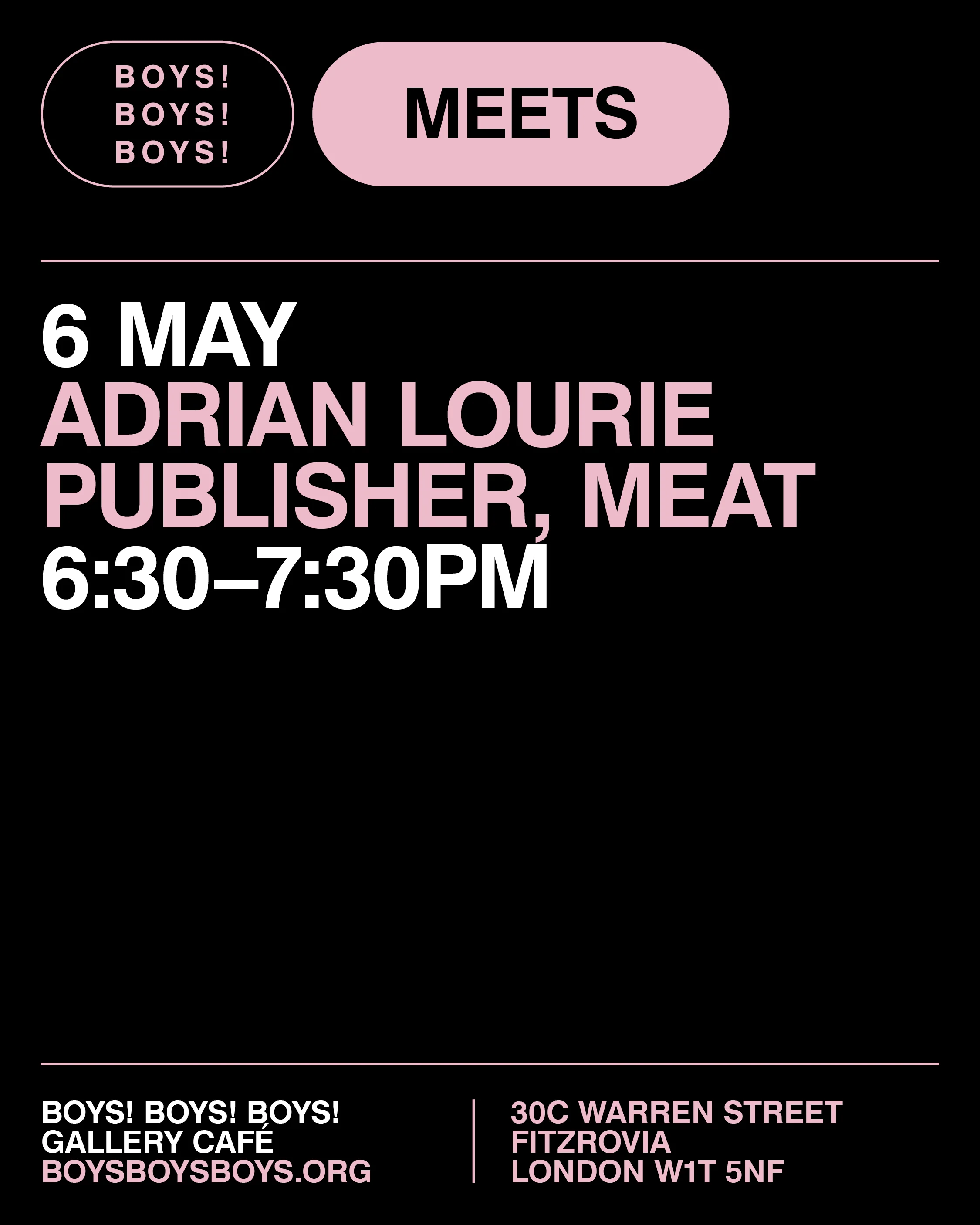 6 May - Adrian Lourie, Publisher, MEAT