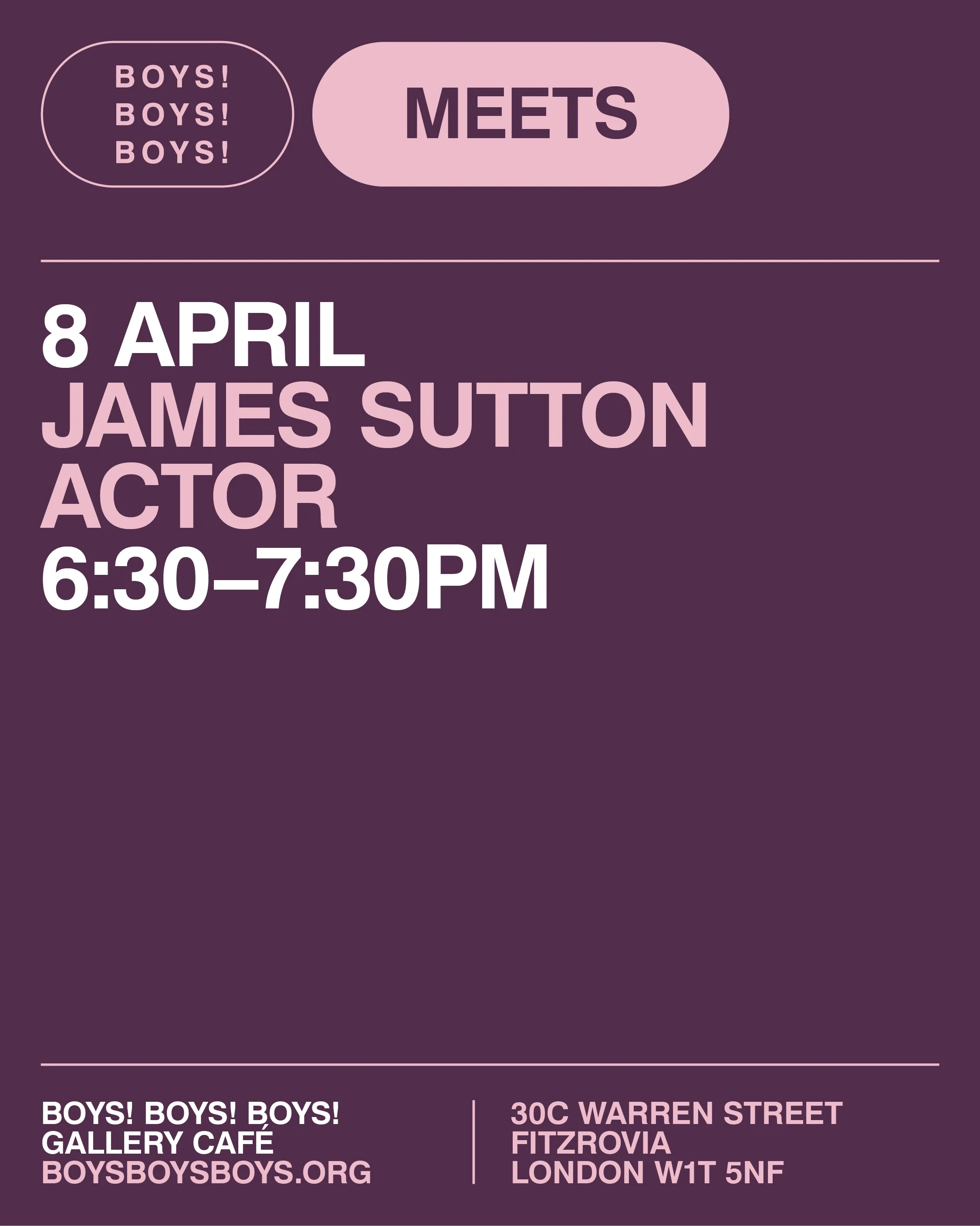 8 April - James Sutton, Actor