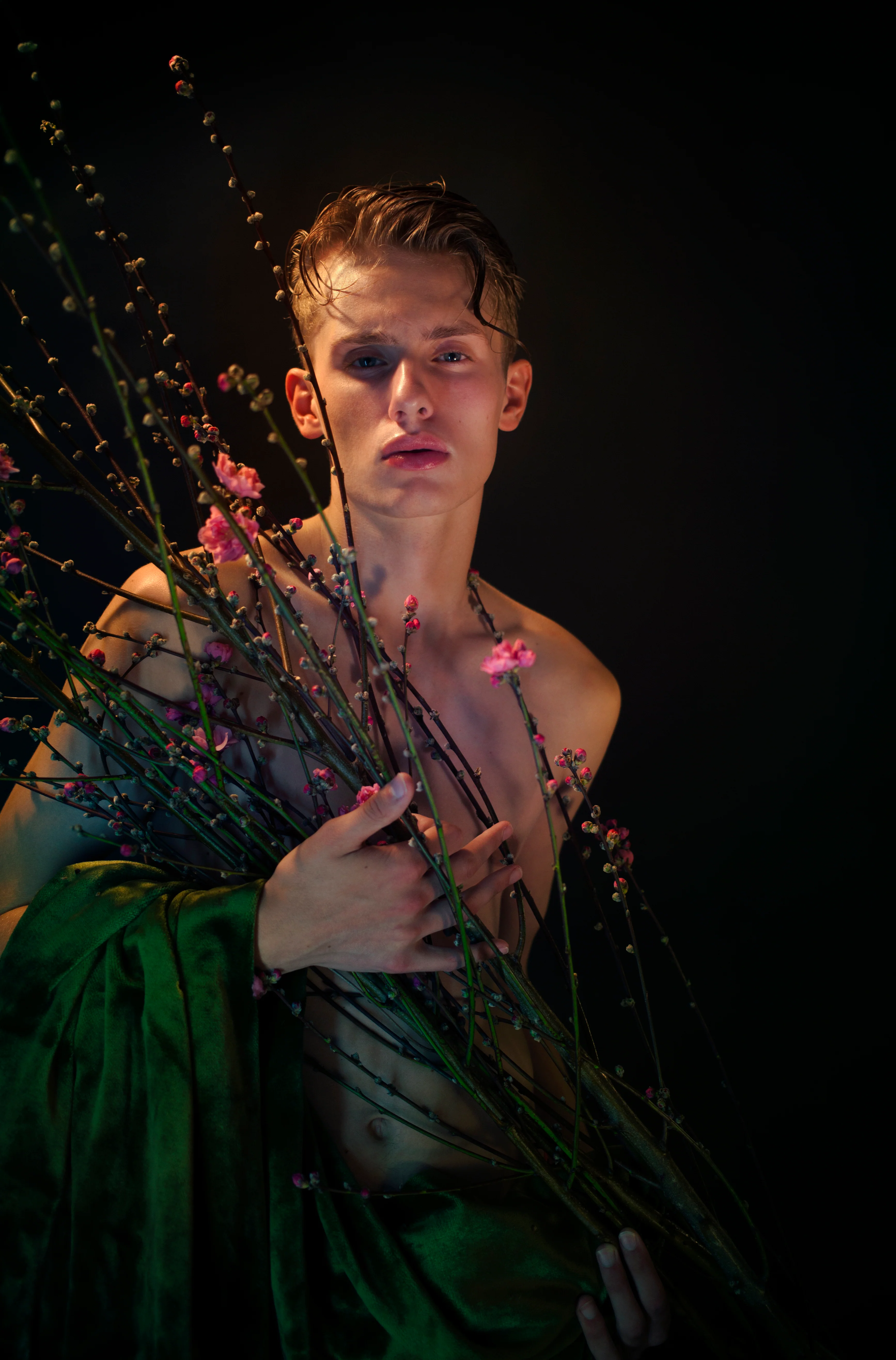 A Portrait of Lemmie with Green Velvet, 2019, David Charles Collins